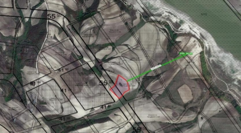 A plot of land for investment in Yenişehir from the map