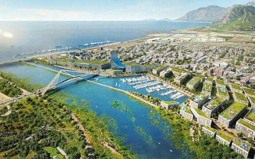 المدن والمنازل على ضفاف مضيق البوسفور في إسطنبول