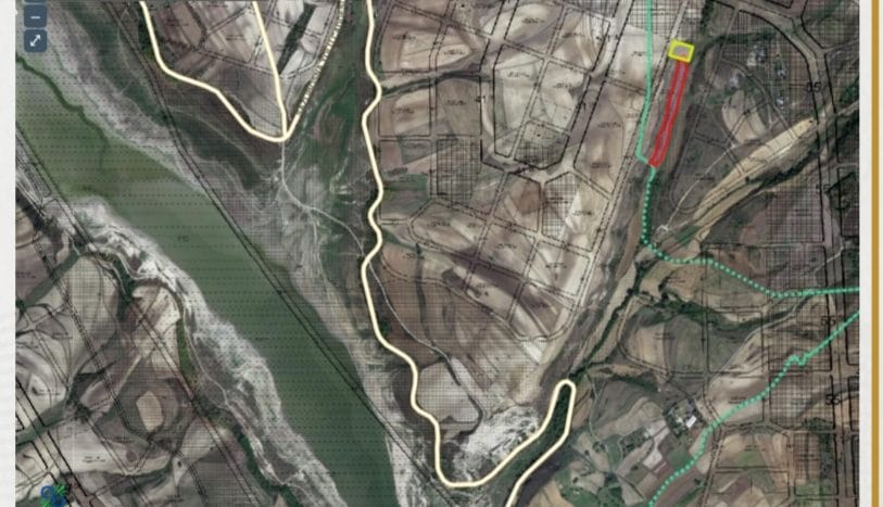 A plot of land on the map near the Istanbul Canal