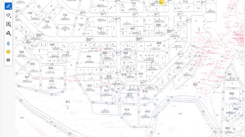 Location of the land in Hagi Masli on the planning plan
