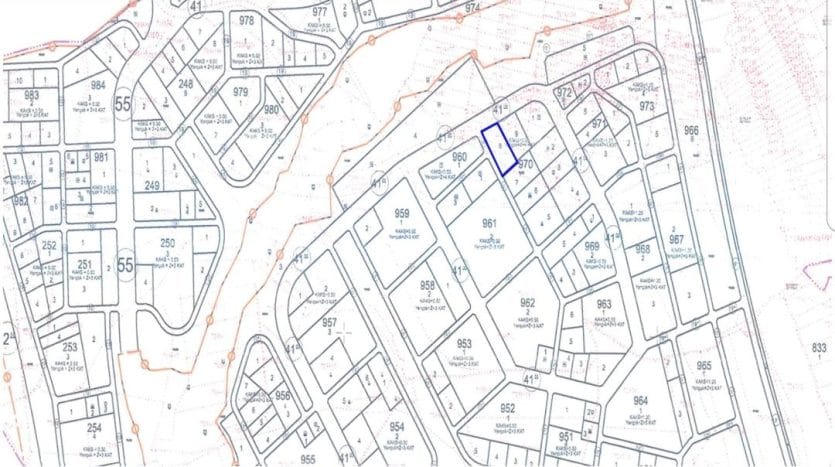 Commercial land for sale in Yenişehir and its location on the city’s organizational plan