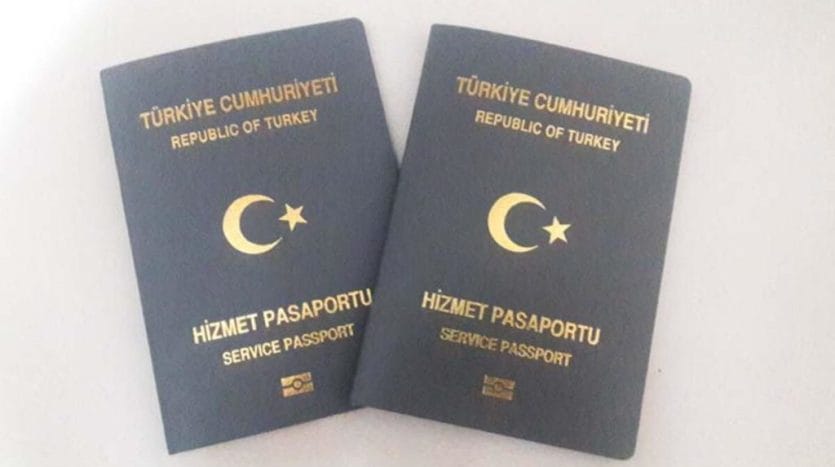 The official Turkish passport is grey