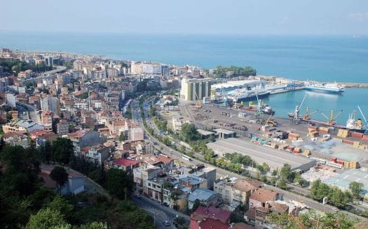 Residential area on the Black Sea coast