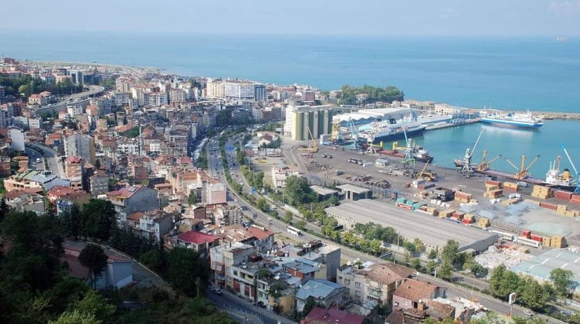Residential area on the Black Sea coast